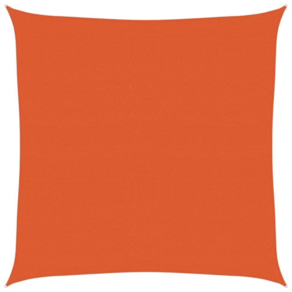 vidaXL Pânză parasolar, portocaliu pătrat, 4,5 x 4,5 m, HDPE, 160 g/m²