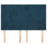 vidaXL Tăblii de pat, 4 buc, albastru închis, 72x5x78/88 cm, catifea vidaXL Tăblii de pat, 4 buc, albastru închis, 72x5x78/88 cm, catifea