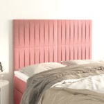 vidaXL Tăblii de pat, 4 buc, roz, 72x5x78/88 cm, catifea vidaXL Tăblii de pat, 4 buc, roz, 72x5x78/88 cm, catifea