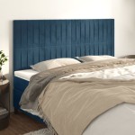 vidaXL Tăblii de pat, 4 buc, albastru închis, 80x5x78/88 cm, catifea vidaXL Tăblii de pat, 4 buc, albastru închis, 80x5x78/88 cm, catifea