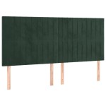 vidaXL Tăblii de pat, 4 buc, verde închis, 90x5x78/88 cm, catifea vidaXL Tăblii de pat, 4 buc, verde închis, 90x5x78/88 cm, catifea