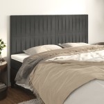 vidaXL Tăblii de pat, 4 buc, gri închis, 100x5x78/88 cm, catifea vidaXL Tăblii de pat, 4 buc, gri închis, 100x5x78/88 cm, catifea