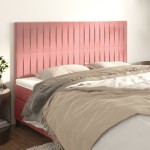 vidaXL Tăblii de pat, 4 buc, roz, 100x5x78/88 cm, catifea vidaXL Tăblii de pat, 4 buc, roz, 100x5x78/88 cm, catifea