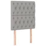 vidaXL Tăblii de pat, 2 buc, gri deschis, 80x7x78/88 cm, textil vidaXL Tăblii de pat, 2 buc, gri deschis, 80x7x78/88 cm, textil