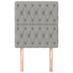 vidaXL Tăblii de pat, 2 buc, gri deschis, 80x7x78/88 cm, textil vidaXL Tăblii de pat, 2 buc, gri deschis, 80x7x78/88 cm, textil