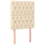 vidaXL Tăblii de pat, 2 buc, crem, 80x7x78/88 cm, textil vidaXL Tăblii de pat, 2 buc, crem, 80x7x78/88 cm, textil