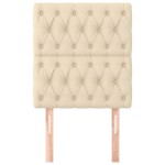 vidaXL Tăblii de pat, 2 buc, crem, 80x7x78/88 cm, textil vidaXL Tăblii de pat, 2 buc, crem, 80x7x78/88 cm, textil