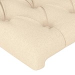 vidaXL Tăblii de pat, 4 buc, crem, 72x7x78/88 cm, textil