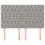 vidaXL Tăblii de pat, 4 buc, gri deschis, 80x7x78/88 cm, textil vidaXL Tăblii de pat, 4 buc, gri deschis, 80x7x78/88 cm, textil