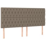 vidaXL Tăblii de pat, 4 buc, gri taupe, 90x7x78/88 cm, textil vidaXL Tăblii de pat, 4 buc, gri taupe, 90x7x78/88 cm, textil