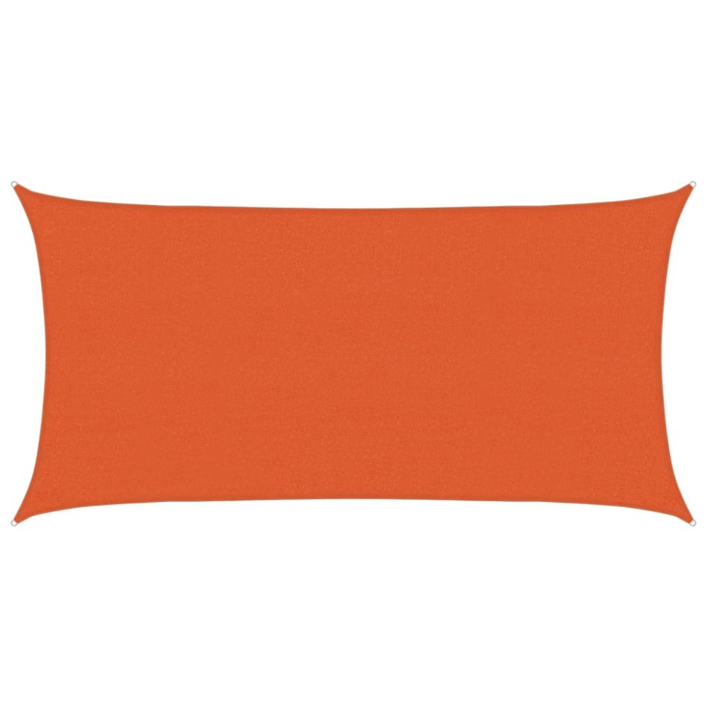 vidaXL Pânză parasolar, portocaliu, 2x4 m, HDPE, 160 g/m²