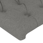 vidaXL Tăblii de pat, 4 buc, gri închis, 100x7x78/88 cm, textil vidaXL Tăblii de pat, 4 buc, gri închis, 100x7x78/88 cm, textil