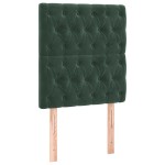 vidaXL Tăblii de pat, 2 buc, verde închis, 80x7x78/88 cm, catifea