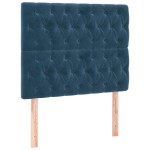 vidaXL Tăblii de pat, 2 buc, albastru închis, 90x7x78/88 cm, catifea vidaXL Tăblii de pat, 2 buc, albastru închis, 90x7x78/88 cm, catifea