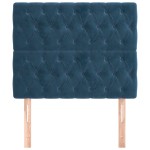 vidaXL Tăblii de pat, 2 buc, albastru închis, 90x7x78/88 cm, catifea vidaXL Tăblii de pat, 2 buc, albastru închis, 90x7x78/88 cm, catifea