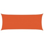 vidaXL Pânză parasolar, portocaliu, 2x5 m, HDPE, 160 g/m²