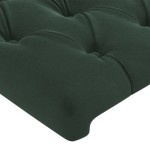 vidaXL Tăblii de pat, 4 buc, verde închis, 72x7x78/88 cm, catifea vidaXL Tăblii de pat, 4 buc, verde închis, 72x7x78/88 cm, catifea