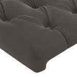 vidaXL Tăblii de pat, 4 buc, gri închis, 80x7x78/88 cm, catifea vidaXL Tăblii de pat, 4 buc, gri închis, 80x7x78/88 cm, catifea