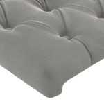 vidaXL Tăblii de pat, 4 buc, gri deschis, 90x7x78/88 cm, catifea vidaXL Tăblii de pat, 4 buc, gri deschis, 90x7x78/88 cm, catifea