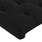 vidaXL Tăblii de pat, 4 buc, negru, 90x7x78/88 cm, catifea vidaXL Tăblii de pat, 4 buc, negru, 90x7x78/88 cm, catifea