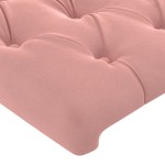 vidaXL Tăblii de pat, 4 buc, roz, 100x7x78/88 cm, catifea vidaXL Tăblii de pat, 4 buc, roz, 100x7x78/88 cm, catifea