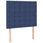 vidaXL Tăblii de pat, 2 buc, albastru, 80x5x78/88 cm, textil