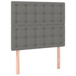 vidaXL Tăblii de pat, 2 buc, gri închis, 90x5x78/88 cm, textil vidaXL Tăblii de pat, 2 buc, gri închis, 90x5x78/88 cm, textil