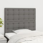 vidaXL Tăblii de pat, 2 buc, gri închis, 90x5x78/88 cm, textil vidaXL Tăblii de pat, 2 buc, gri închis, 90x5x78/88 cm, textil
