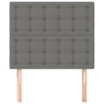 vidaXL Tăblii de pat, 2 buc, gri închis, 90x5x78/88 cm, textil vidaXL Tăblii de pat, 2 buc, gri închis, 90x5x78/88 cm, textil