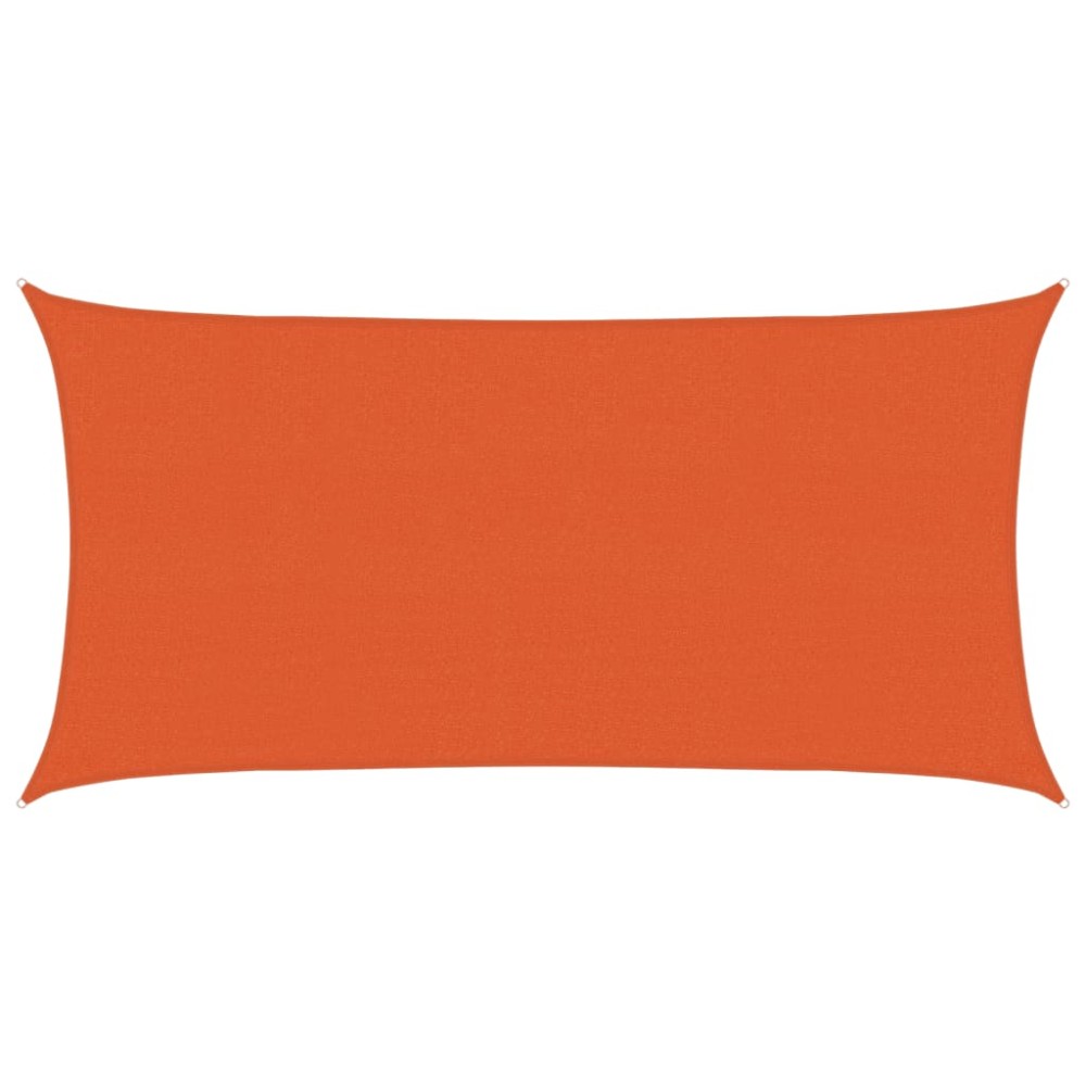 vidaXL Pânză parasolar, portocaliu, 2,5x4,5 m, HDPE, 160 g/m²