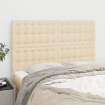 vidaXL Tăblii de pat, 4 buc, crem, 72x5x78/88 cm, textil vidaXL Tăblii de pat, 4 buc, crem, 72x5x78/88 cm, textil