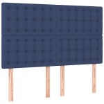 vidaXL Tăblii de pat, 4 buc, albastru, 72x5x78/88 cm, textil vidaXL Tăblii de pat, 4 buc, albastru, 72x5x78/88 cm, textil