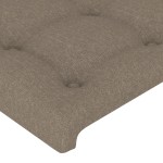 vidaXL Tăblii de pat, 4 buc, gri taupe, 80x5x78/88 cm, textil