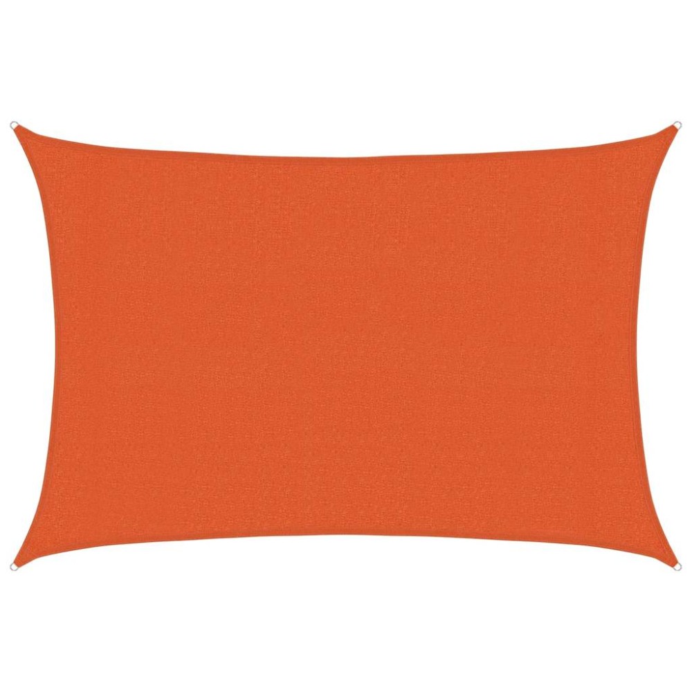 vidaXL Pânză parasolar, portocaliu dreptunghiular 3x4,5m HDPE 160 g/m²