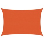 vidaXL Pânză parasolar, portocaliu dreptunghiular 3x5 m HDPE 160 g/m²