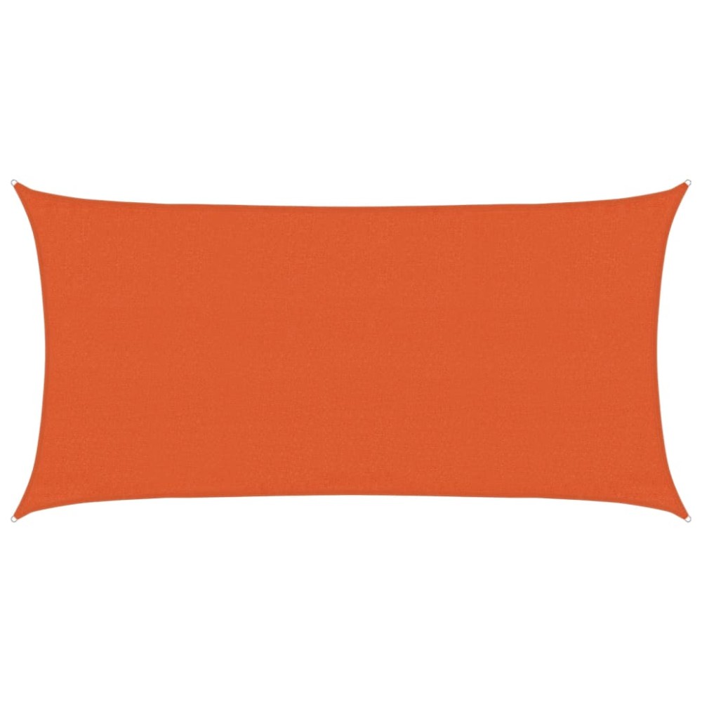 vidaXL Pânză parasolar, portocaliu dreptunghiular 3x6 m HDPE 160 g/m²
