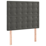 vidaXL Tăblii de pat, 2 buc, gri închis, 90x5x78/88 cm, catifea vidaXL Tăblii de pat, 2 buc, gri închis, 90x5x78/88 cm, catifea