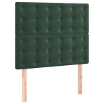 vidaXL Tăblii de pat, 2 buc, verde închis, 90x5x78/88 cm, catifea