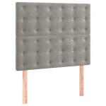 vidaXL Tăblii de pat, 2 buc, gri deschis, 100x5x78/88 cm, catifea vidaXL Tăblii de pat, 2 buc, gri deschis, 100x5x78/88 cm, catifea