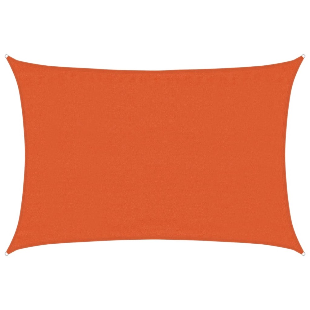 vidaXL Pânză parasolar, portocaliu, 3,5x4,5 m, HDPE, 160 g/m²