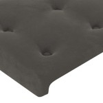 vidaXL Tăblii de pat, 4 buc, gri închis, 72x5x78/88 cm, catifea vidaXL Tăblii de pat, 4 buc, gri închis, 72x5x78/88 cm, catifea