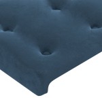vidaXL Tăblii de pat, 4 buc, albastru închis, 72x5x78/88 cm, catifea vidaXL Tăblii de pat, 4 buc, albastru închis, 72x5x78/88 cm, catifea