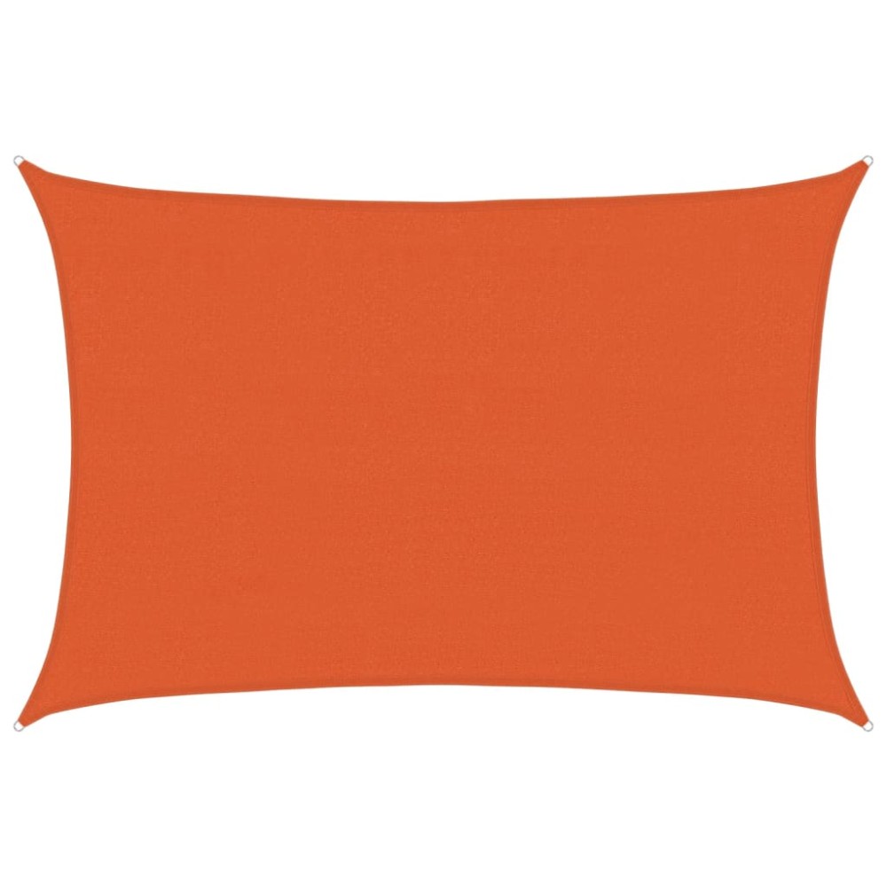 vidaXL Pânză parasolar, portocaliu, 3,5x5 m, HDPE, 160 g/m²
