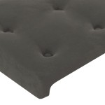 vidaXL Tăblii de pat, 4 buc, gri închis, 90x5x78/88 cm, catifea vidaXL Tăblii de pat, 4 buc, gri închis, 90x5x78/88 cm, catifea