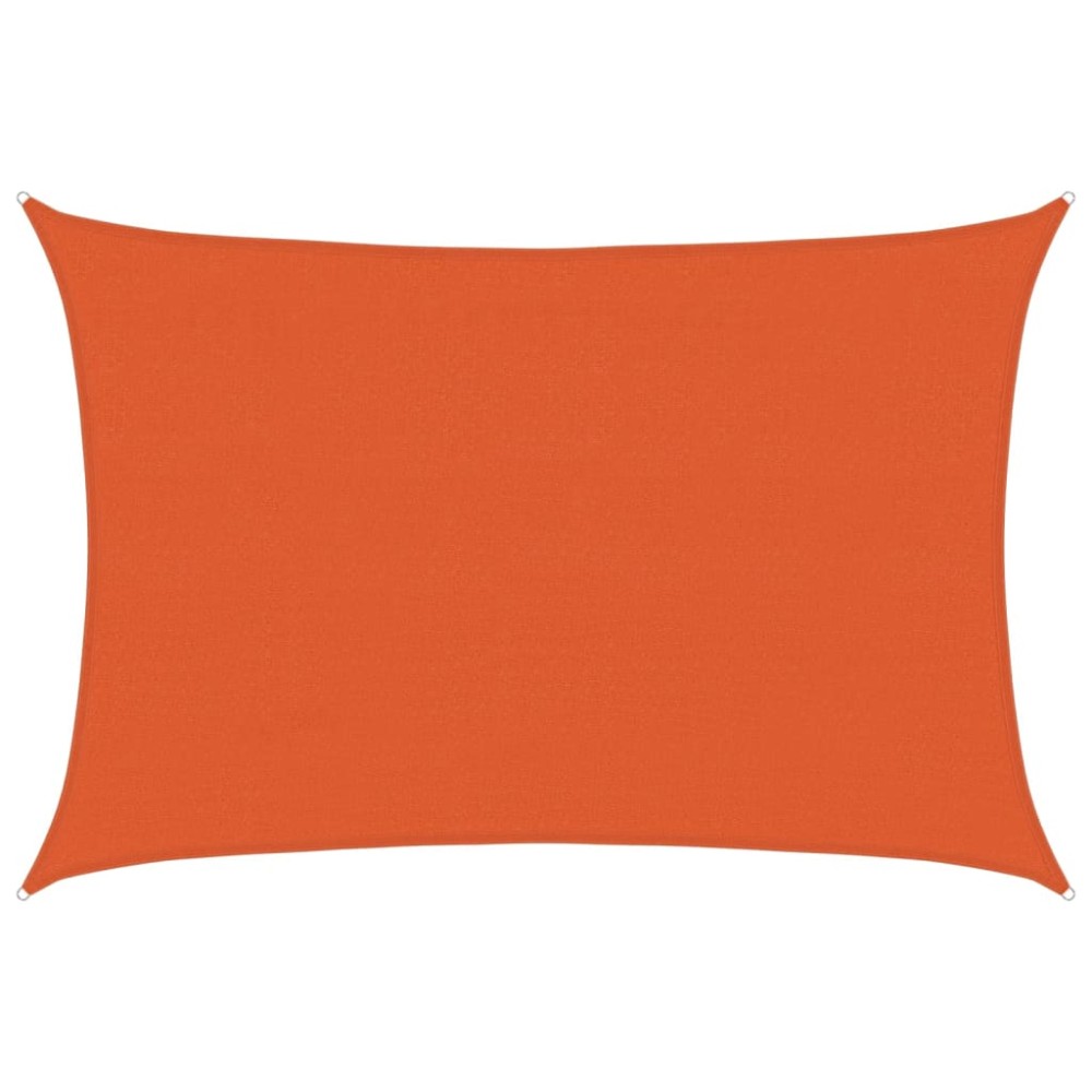 vidaXL Pânză parasolar, portocaliu dreptunghiular 4x5 m HDPE 160 g/m²