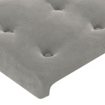vidaXL Tăblii de pat, 4 buc, gri deschis, 100x5x78/88 cm, catifea vidaXL Tăblii de pat, 4 buc, gri deschis, 100x5x78/88 cm, catifea