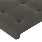vidaXL Tăblii de pat, 4 buc, gri închis, 100x5x78/88 cm, catifea vidaXL Tăblii de pat, 4 buc, gri închis, 100x5x78/88 cm, catifea