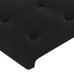 vidaXL Tăblii de pat, 4 buc, negru, 100x5x78/88 cm, catifea vidaXL Tăblii de pat, 4 buc, negru, 100x5x78/88 cm, catifea