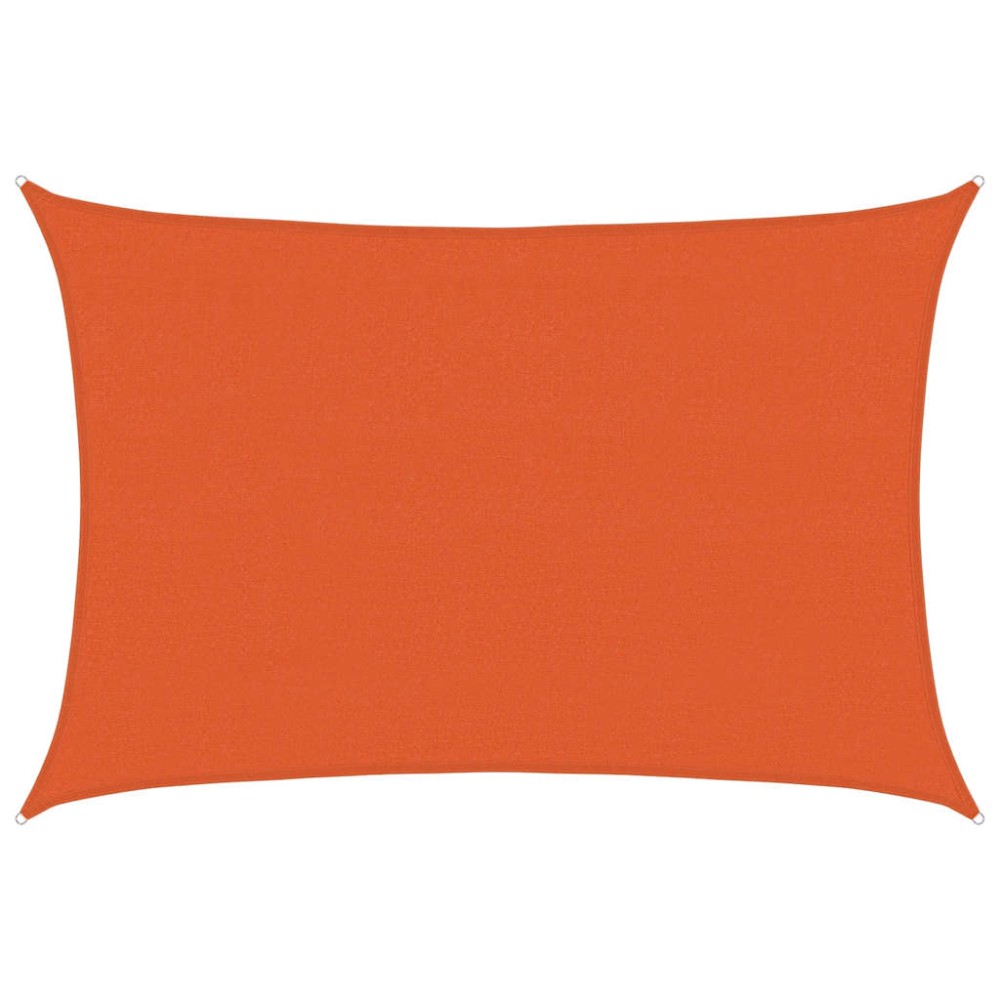 vidaXL Pânză parasolar, portocaliu, 4x6 m, HDPE, 160 g/m²