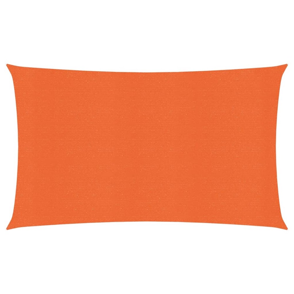 vidaXL Pânză parasolar, portocaliu dreptunghiular 4x7 m HDPE 160 g/m²